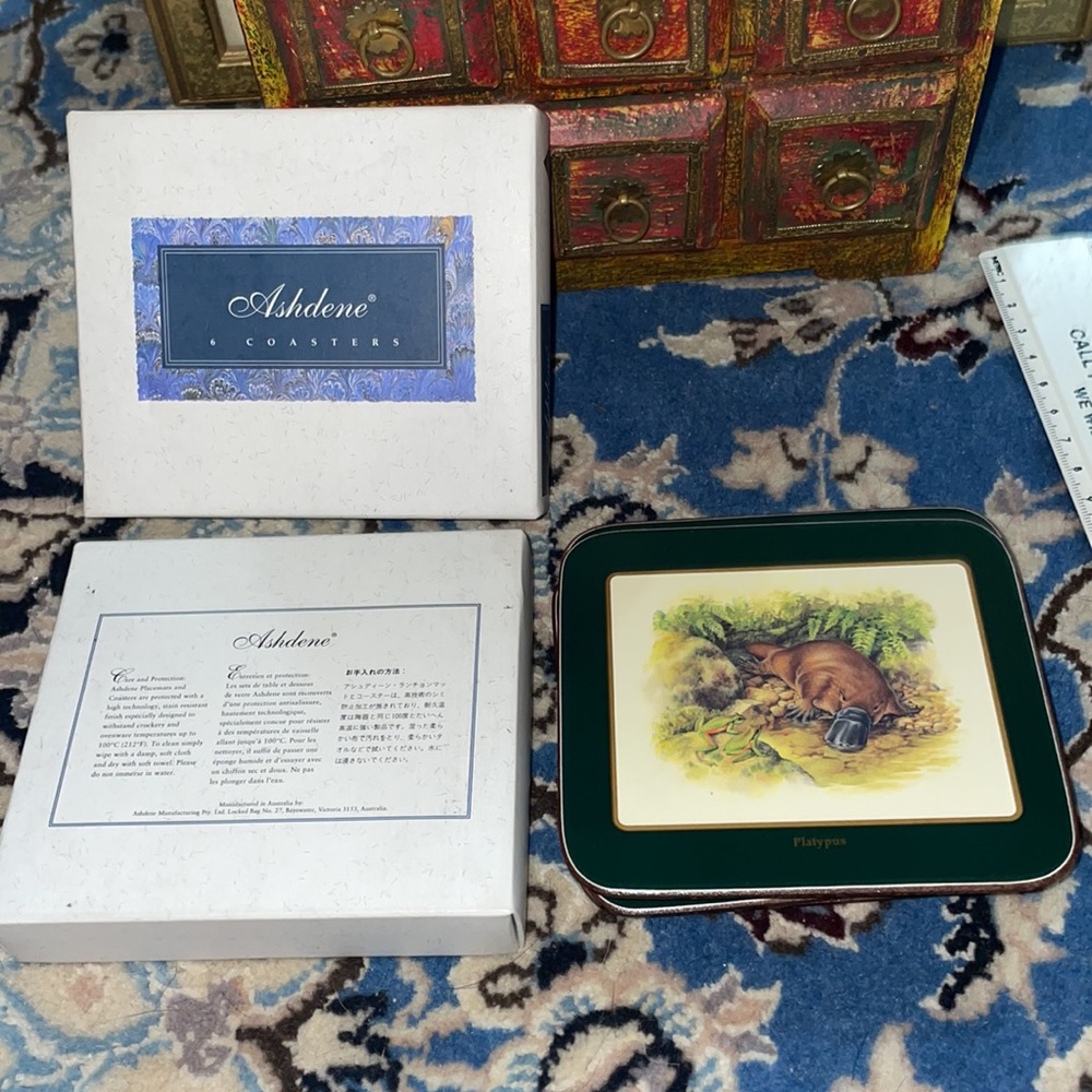 Ashdene Coasters set of 6 In box